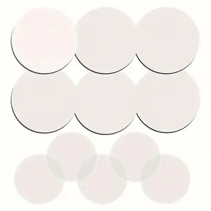 300 Pcs White Round Transparent Sticky Notes Translucent Bookmark Page Flags Tabs for Office Study Bible Journaling 6 Pads