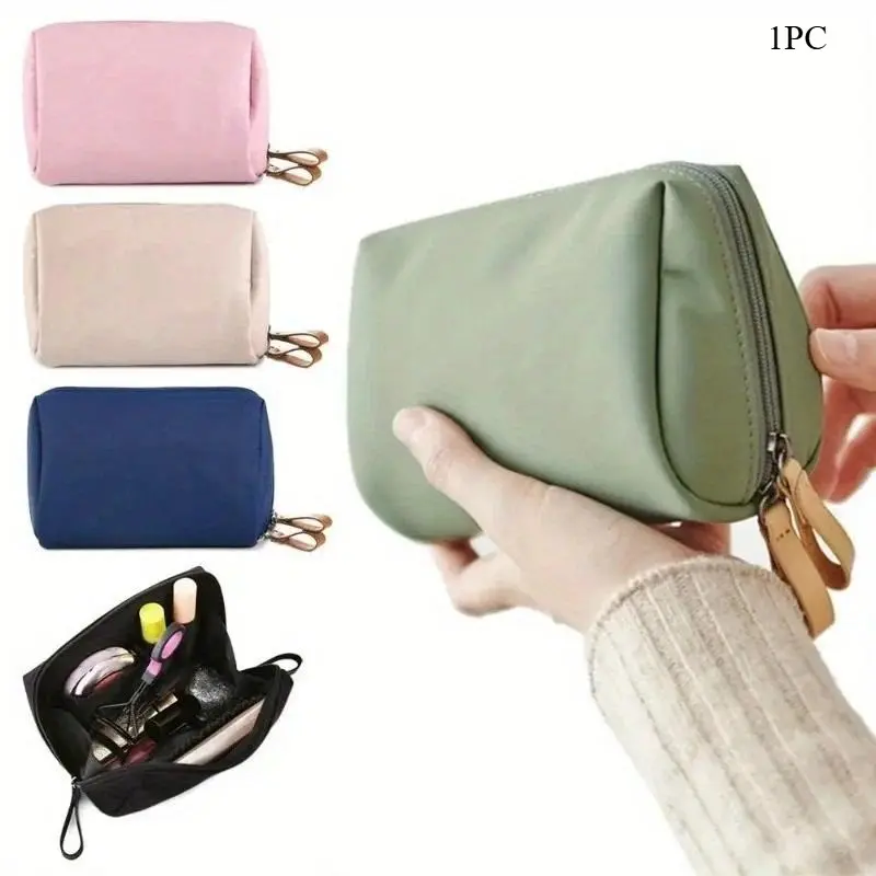 Portable Makeup Bag, Cosmetic Pouch, Cosmetics Bag, 1 Count Multi-purpose Coin Pouch, Storage Bag, Mini Lipstick Bag, Small Toiletry Bag, Organizer Case for Women & Girls, Travel Essentials
