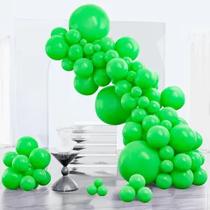 PartyWoo Clover Green Balloons 85 pcs 18 12 10 5 Inch for Garland Arch Birthday Wedding Baby Shower Decorations