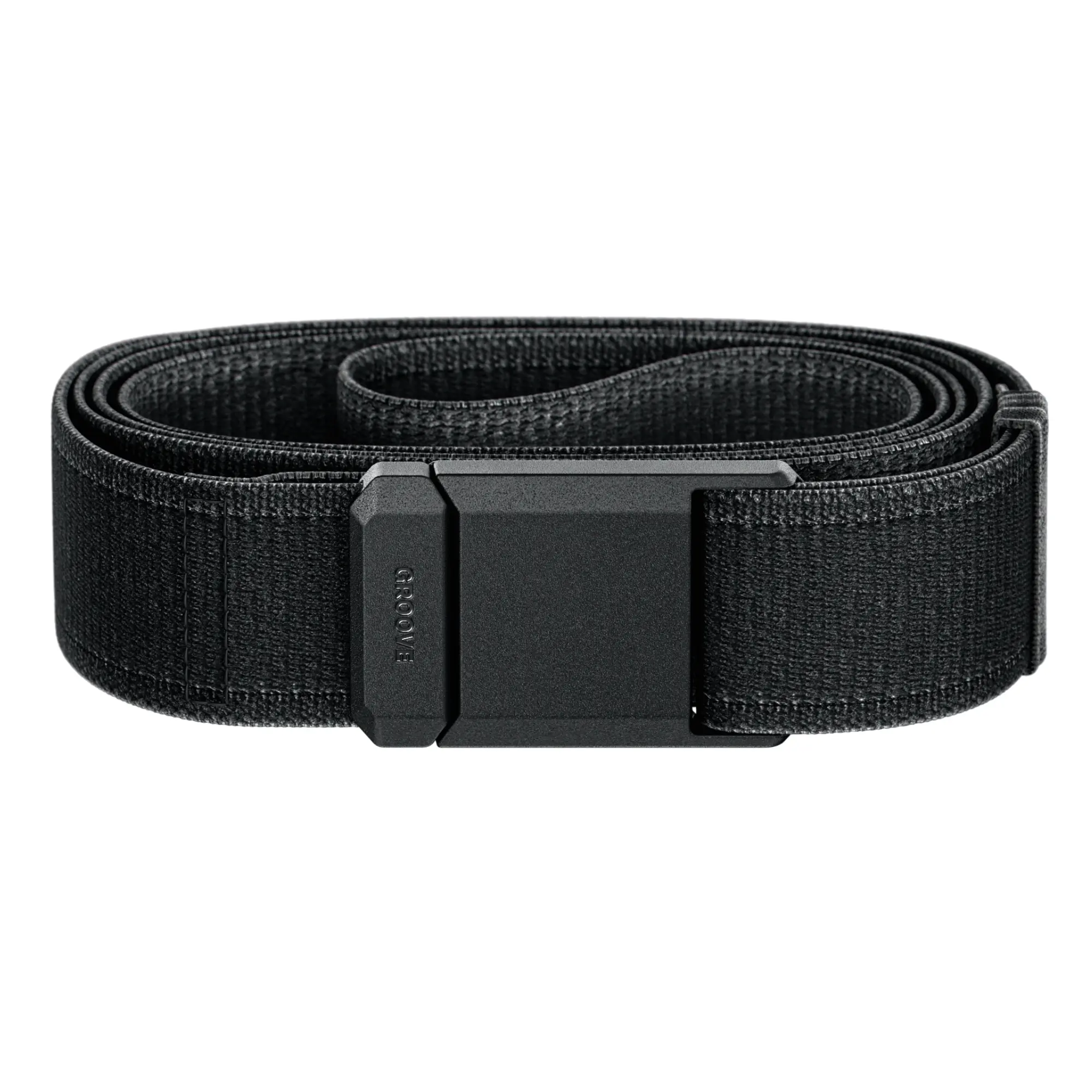 Groove Life Groove Belt Flex, Stretch Belt for Men with Magnetic Buckle, Adjustable Fit for Travel, Everyday, & Casual Wear - One Size Fits Most (Up to 44")