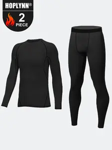 HOPLYNN Boys Compression Long Sleeves With Shorts And Base-Layer Pants, Quick Dry Workout Running Sports