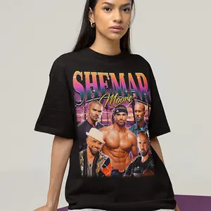Vintage Shemar Moore Tee, Celebrity Graphic T-Shirt, Soft Cotton Unisex Fan Shirt