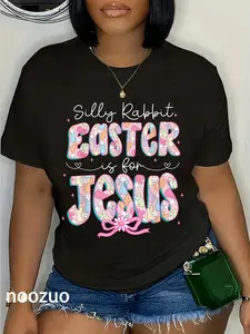 100% Cotton Silly Rabbit Easter Is For Jesus Religious Christian Easter T-Shirt