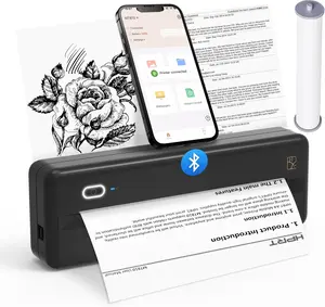 HPRT MT810 Portable Printer - Wireless Printer for Travel, Mobile Office, School, Home, Hand Bluetooth Thermal Printer Compatible with iOS Android