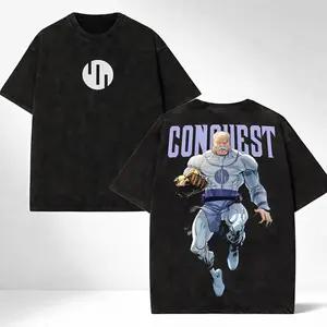 Wash Tee Invincible Conquest Graphic, Comic Villain Conquest, Nolan Grayson Vintage Shirt Black Wash Hoodie, T-Shirt, Sweatshirt, Premium Anime Inspired Comic Fan