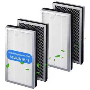 HEPA Filter Replacement for Medify MA-14/MA-25/MA-15/MA-40, 3-in-1 Pre-filter H13 Filtration & Activated Carbon Odor Elimination