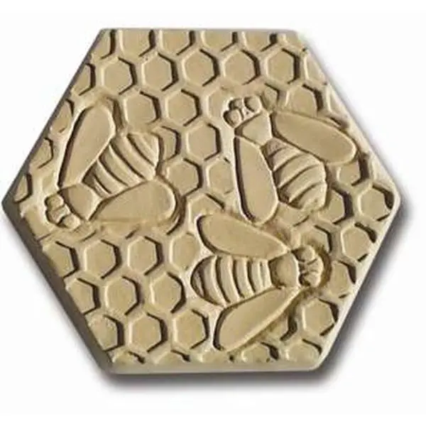 212 MAIN Bees Concrete Stepping Stone Molds - Pack of 2, Outdoor Bees-Themed Mold Set, Concrete Mold