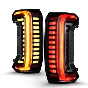 TOYOTA TUNDRA 22-26 FULL LED TAIL LIGHTS BLACK SMOKE LENS W/ SEQUENTIAL (FITS ALL MODELS)