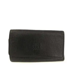 Pre-owned Loewe other Small Leather Goods Anagram Leather 6 Ring Key Case Black 11576034542/313142