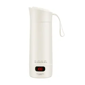 Smart Temperature Control Stainless Steel Water Bottle, Four-Digit Display, Honeycomb Venting, Portable Handle, Ideal for Gym Travel Home Use, Multifunction