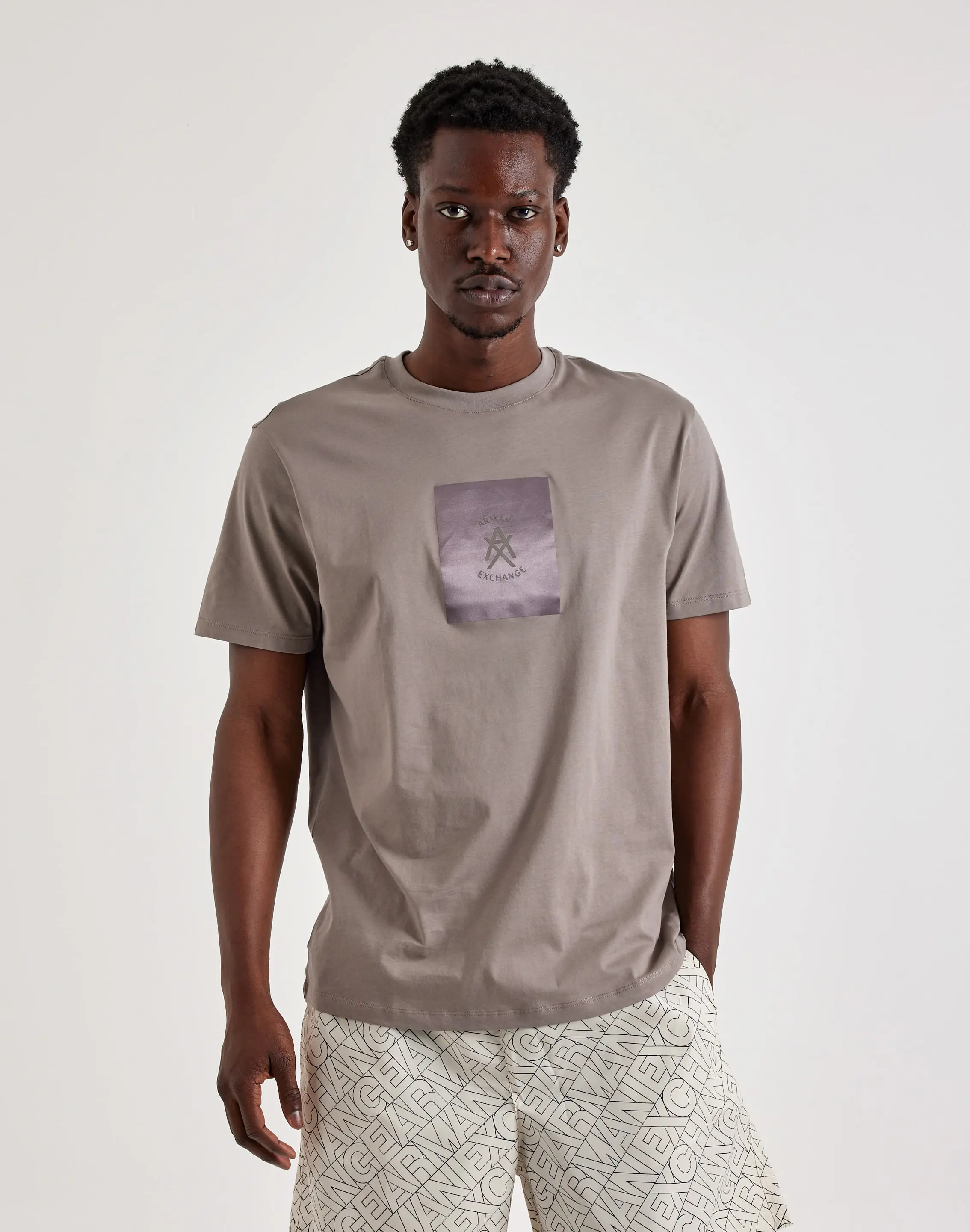Mens Armani Exchange Box Logo Tee