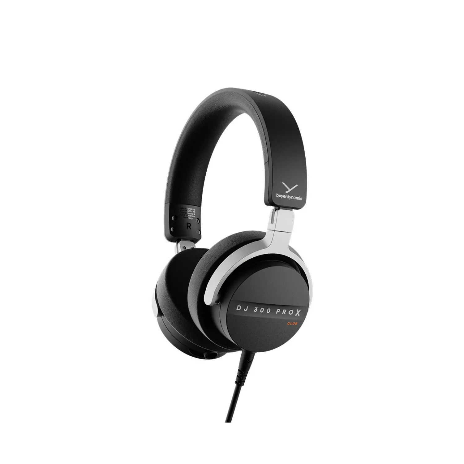 beyerdynamic DJ 300 PRO X On-Ear Club Professional 2-in-1 DJ Headphones (48 ohms impedance) with Bold Design, Foldable Structure, Detachable Cable, Secure Cable Lock, 6.35 mm Adapter