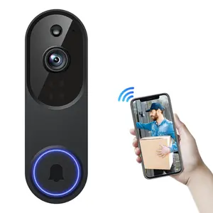 1080p Wireless Video Doorbell Camera, AI Human Detection, Live View, 2-Way Audio,  Night Vision, 2.4G Wi-Fi, Cloud Storage, Indoor/Outdoor Surveillance Cam