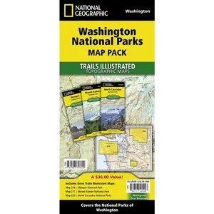 Washington National Parks Map Pack Bundle