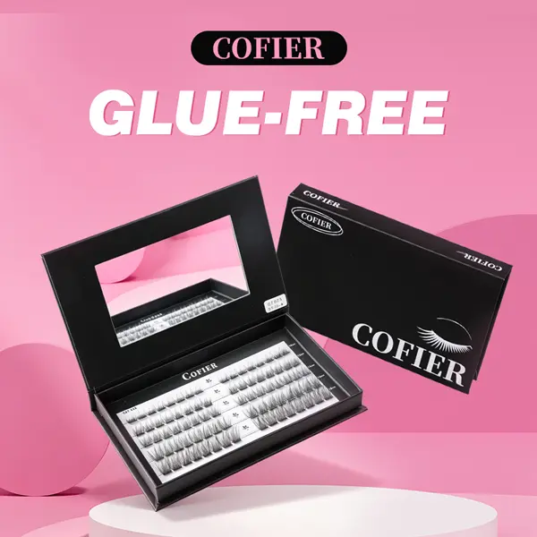 COFIER No-Glue Self-Adhesive Cluster Lash Extension Kit, Multi-Length False Eyelashes for Youth, Lightweight, Long-Lasting Natural Light Volume Wear (False Eyelashes & Adhesives Category), Lash Extensions, Self Adhesive Eyelashed