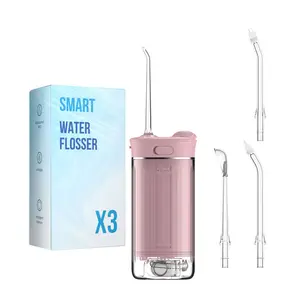 Cordless UV Water Flosser  Rechargeable Oral Irrigator 230 mL 4 Modes 4 Nozzles  Oral Care Kit  Deep Cleaning Suitable for Braces Wearers