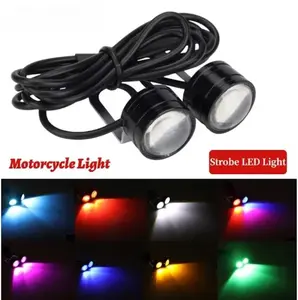 1pair Motorcycle Flash Strobe Eagle Eye Motorcycle Daytime Running Light Fog Lamp Headlight Moto Accessories