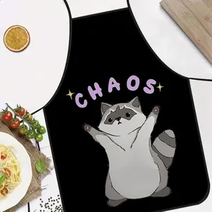 Creative Raccoon Design Kitchen Apron, Kitchen Cooking Aprons, Unique Cooking Gear for Home Chefs, Perfect Gift for Animal Lovers