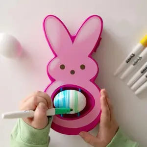Rotating Easter Egg Decoration, Cute Bunny Design, Perfect for Spring Decorations, Ideal Gift for Kids & Adults, Enhance Your Home