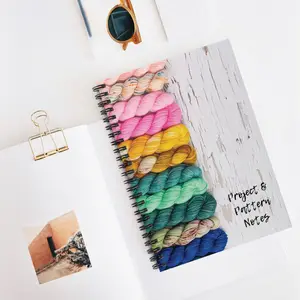 Crochet or Knitting Projects & Patterns Notebook; Crafter Supplies; Fibert Art Supplies; Crocheter's Notebook; Knitter's Notebook