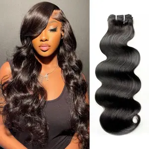 Ygwigs Cambodia Raw Hair Bundle Body Wave Natural Color 12A