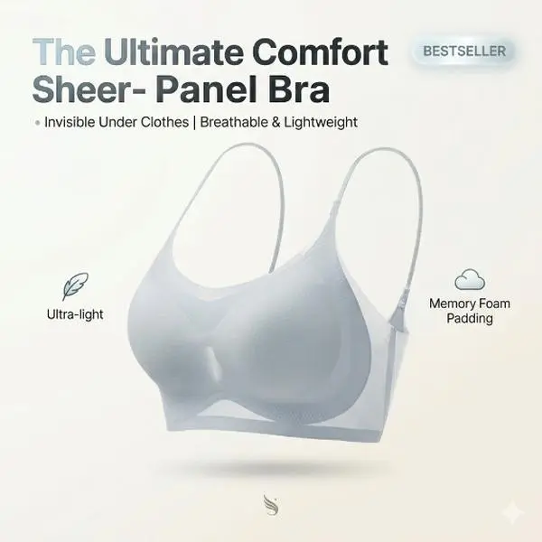 Seamless Ice Silk Cooling Bra – Wireless Push Up Bralette for Women, Ultra-Thin Breathable Summer Underwear