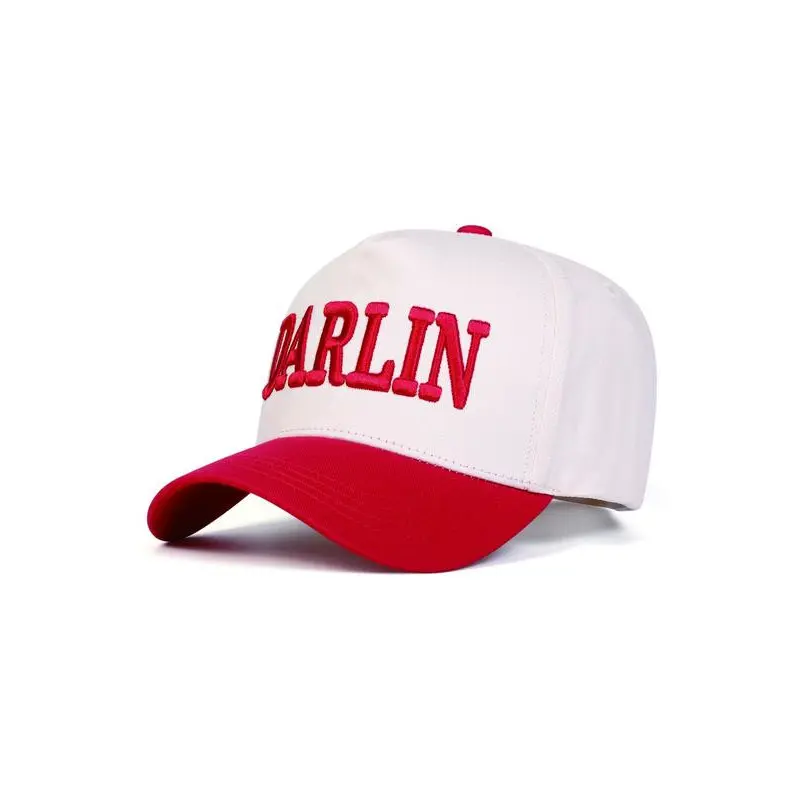 Darlin Embroidered Baseball Cap, Unisex Adjustable Daily Hat for Men & Women, Casual Cotton Cap for Travel, Beach, and Outdoor Activities casual trendy baseball cap chance  rapper  hat