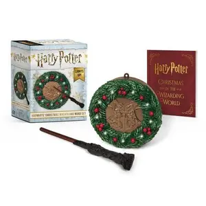 Harry Potter: Hogwarts Christmas Wreath and Wand Set: Lights Up! -- Donald Lemke - Paperback