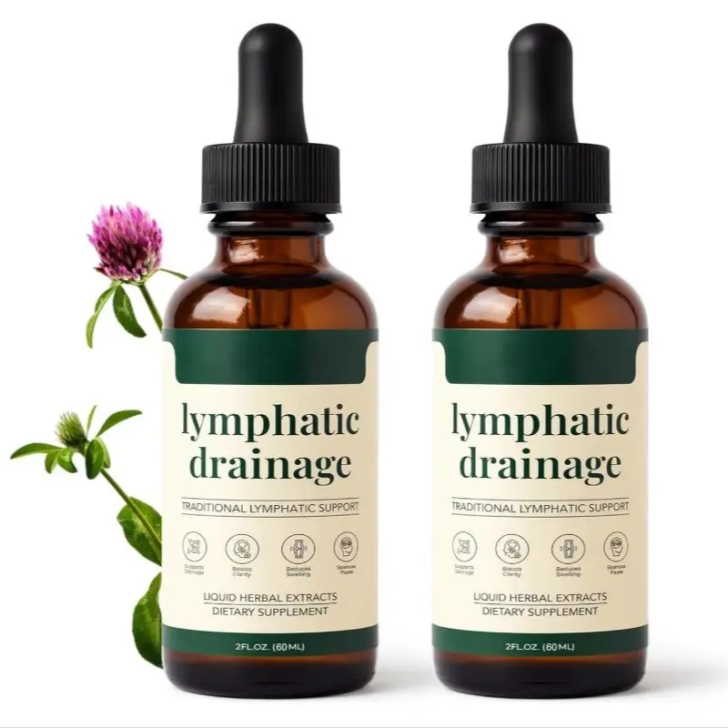 2PCS Lymphatic Drainage Drops, Lymphatic System Support, Immune System, Natural Herbal Blends, Vegan & Non-GMO