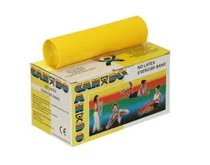 School Specialty  No-Latex X-Light Resistance Band- Yellow 6 Yards