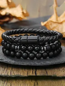 Men's Vintage Beaded Bracelet, Fashionable Casual Bracelet for Party, Daily Clothing Decor, Trendy All-match & Exquisite Jewelry for Birthday Gift, Stackable Bracelets