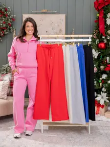 DD Design Luxe Fleece Wide Leg Pants | S - 3XL (30", 34" Inseams)