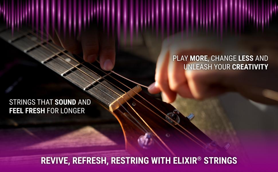 Strings, Acoustic Guitar Strings, 80/20 Bronze with NANOWEB Technology, Longest-Lasting Bright and Focused Tone For Life with Comfortable Feel, 6 String Set, Extra Light 10-47