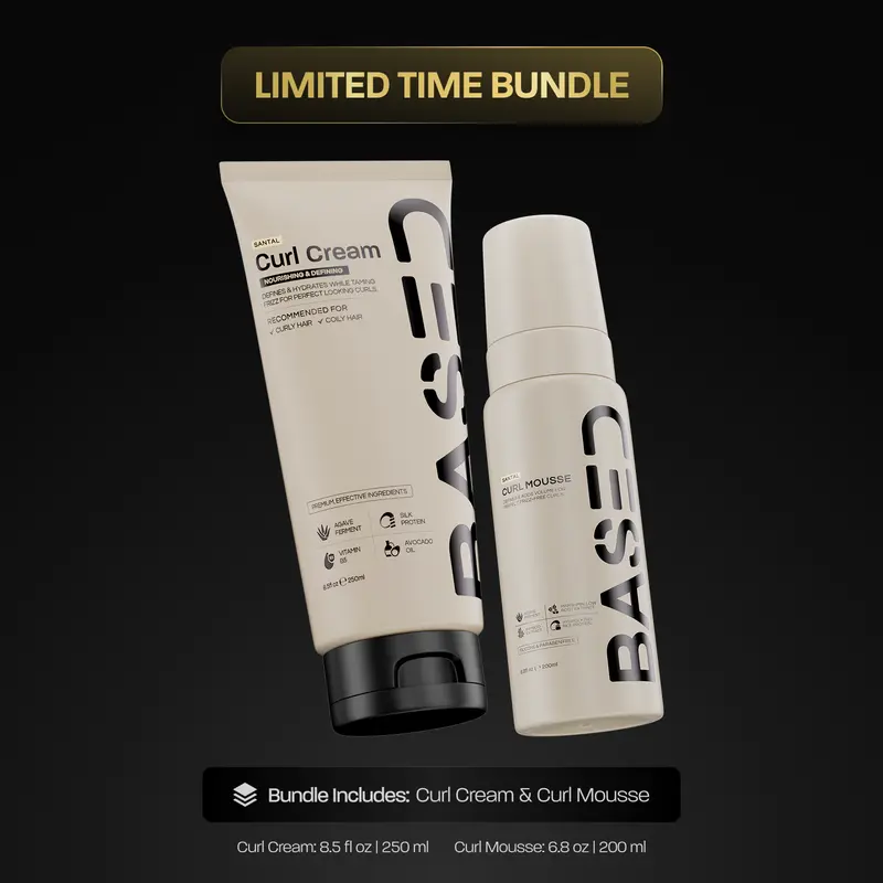 BASED Definition & Volume Duo | Curl Mousse & Curl Cream Bundle