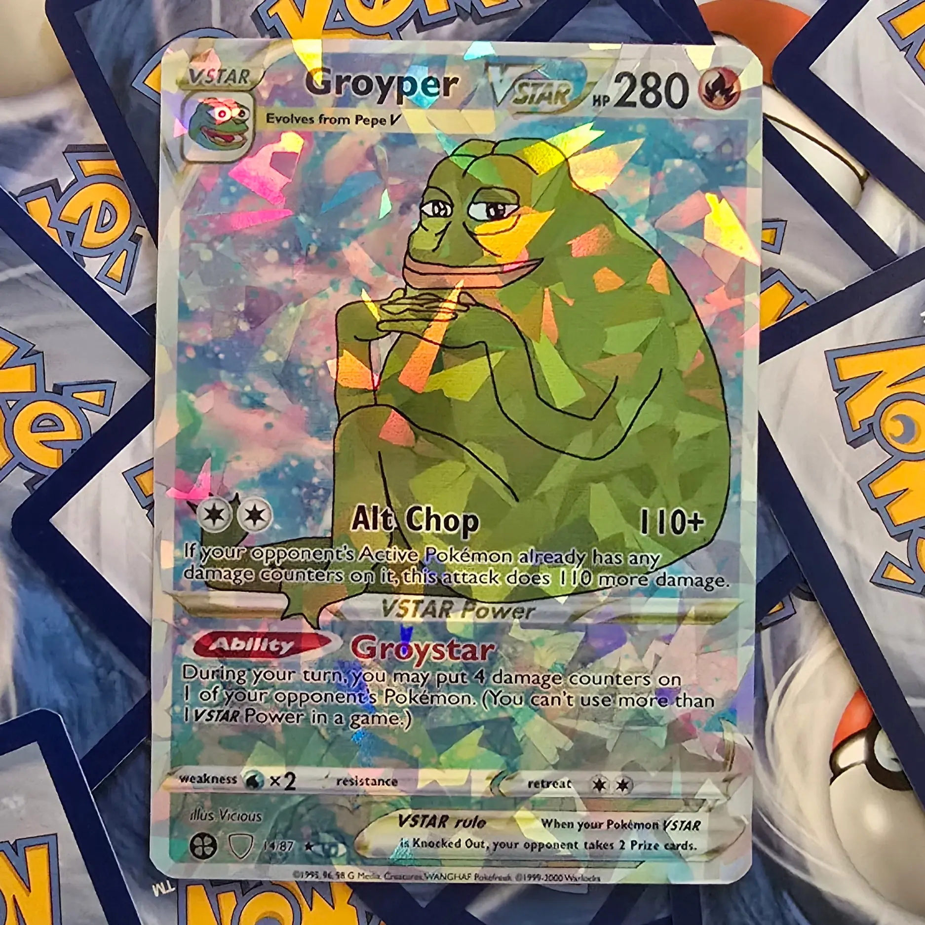 Groyper Meme Pokemon Card