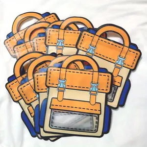 12 Pack Cartoon Backpack Goodie Bags with Handle Ziplock Seal Bags Smell Proof Resealable Packaging Storage Bags Party Favor Birthday Gift Bags