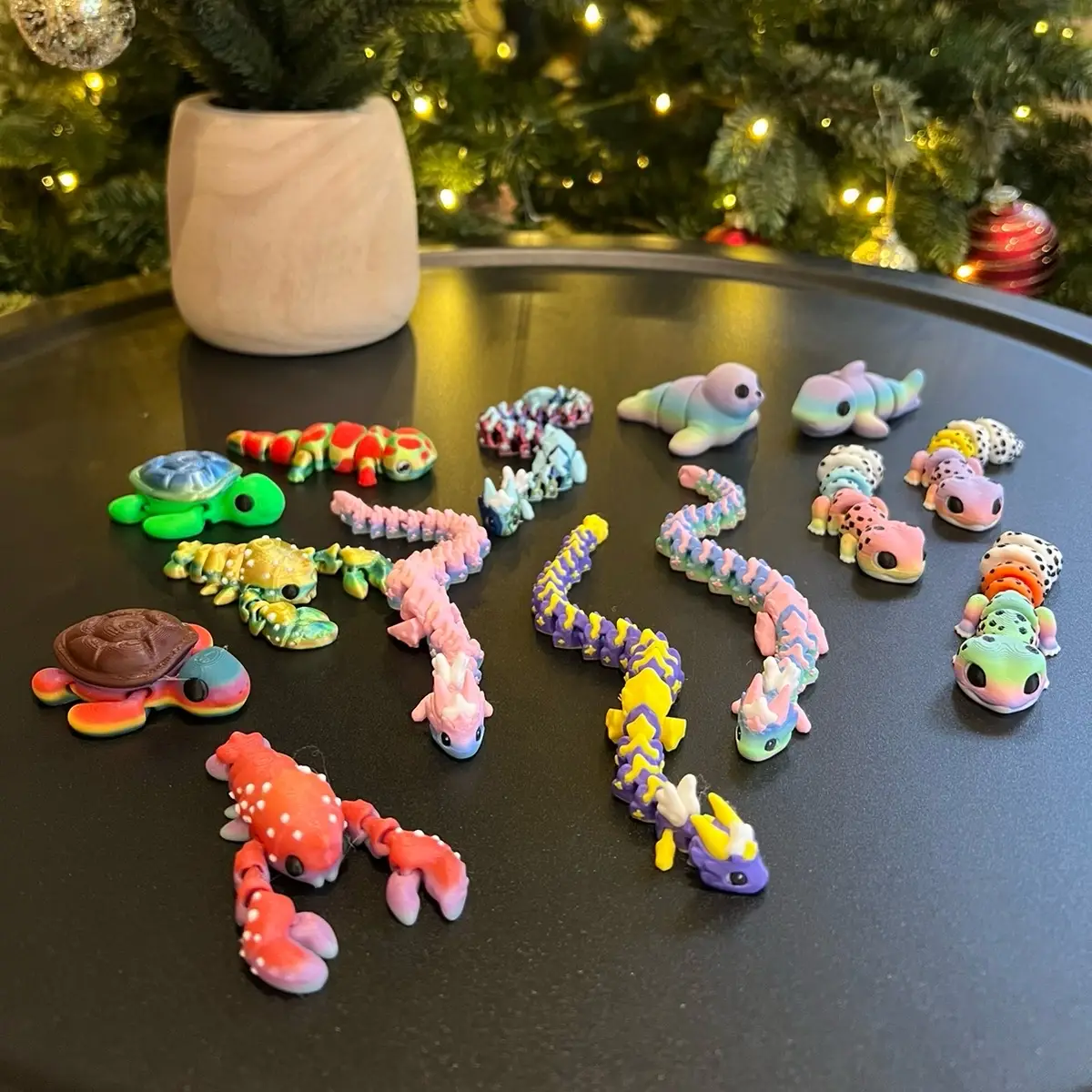 Limited Edition Mini Animals - Unique 3D Printed Articulated Figurines - Small Batch Colors