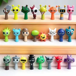 Mini Sprunki Action Figure Toy Cartoon Movie Sprunki Wenda Model Doll Figurines Gift