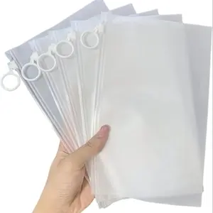 Transparent Zipper Bags with Handles, Organizational Zipper Storage, 50 Pack, Ideal for Socks, Underwear, Kitchen Essentials, Travel Must-Haves