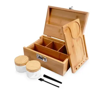 Wooden Gift Storage Box with Password Lock, Elegant Decorative Organizer for Home Accessories, Secure and Stylish Storage Solution