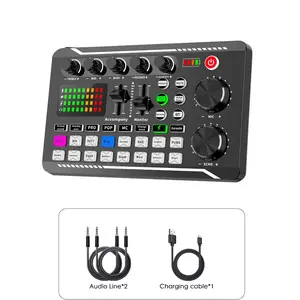 Podcast Live Digital Sound Card Kit, BM-800 Microphone Set, BT Connection, Audio Interface, Audio Mixer, Recording Studio Package, Podcast Microphone Package for Mobile Phone/Computer/PC
