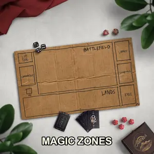 Homeless Man's TCG Playmat, Funny Cardboard Design Gaming Desk Mat, Fantasy Themed Deskmat, Extended Desk Pad for TCG Players, TCG Accessories, Card Game Desk Decor, Gag Gift for Gamers