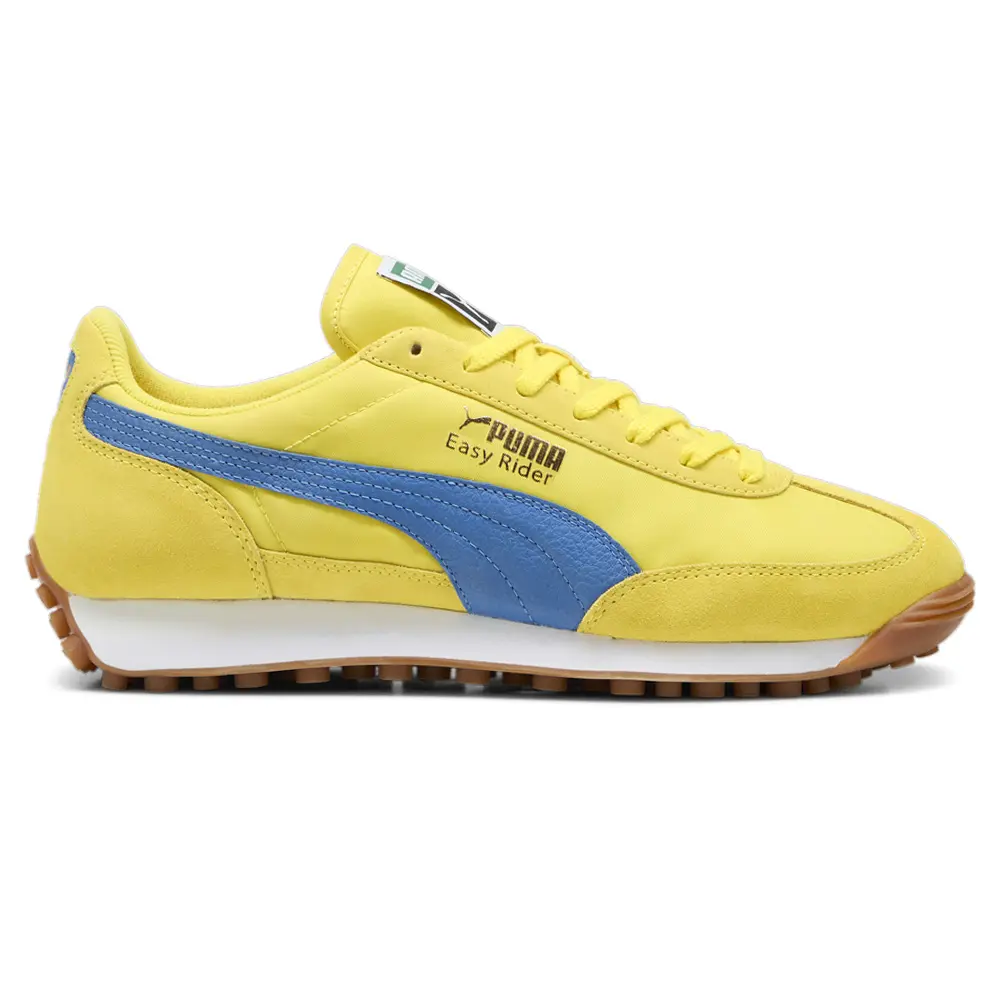 PUMA Mens Easy Rider Vintage Lace Up Sneakers Shoes Casual - Yellow