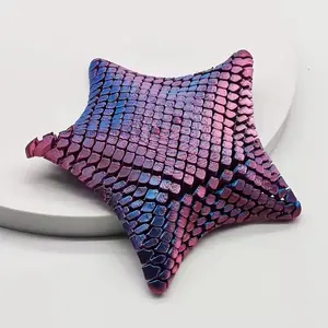 1pc 3D Printed Squishy Starfish Toy, Fun Stress Relief And Fidget Gift For Kids And Adults, Perfect Stress-relieving Gift For Friends And Family, Stress Relieving Accessory