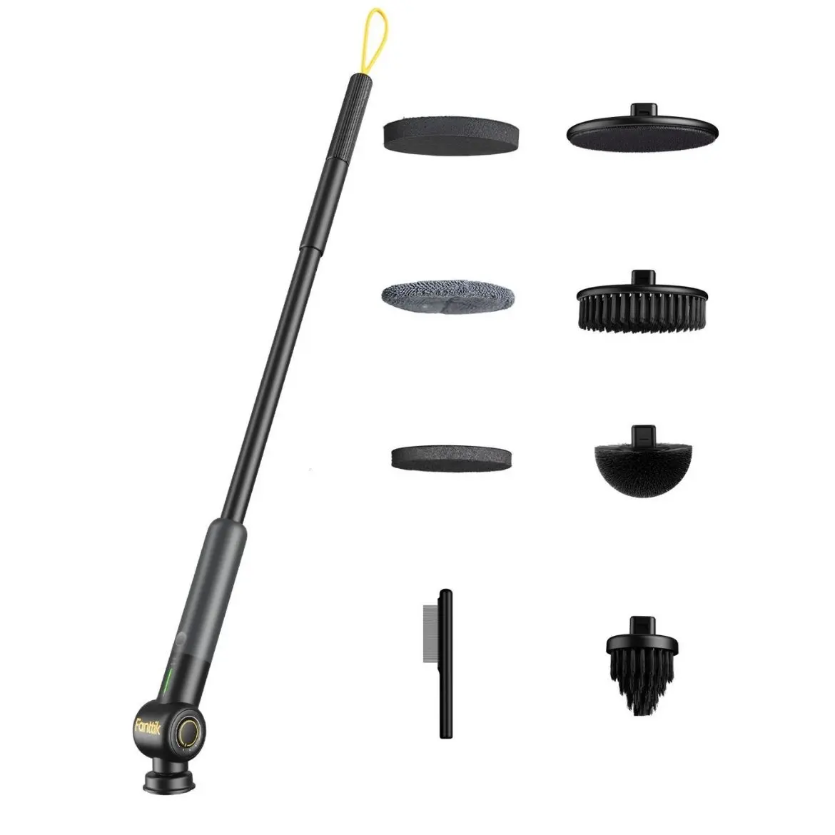 Fanttik G9 Pro Cordless Electric Spin Scrubber, VoltiPulse Motor, Dual-Speed Control, 6 Brush Heads, Adjustable Angle, IPX7 Waterproof, Type-C Charging Port, Cleaning Tools, Work Tools, Father's Day Dad Gifts for Bathroom Tile Grout, Cord summerwins