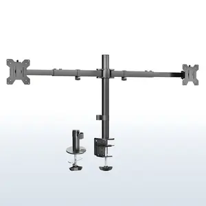 Telescoping Dual Monitor Desk Mount - 27” to 38” Screens