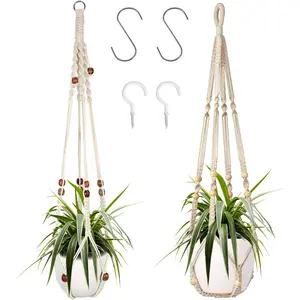 Macrame Plant Hanger, 2 Packs Plant Hangers, Hanging Planter for Indoor Plants Decorative Macrame No Brand