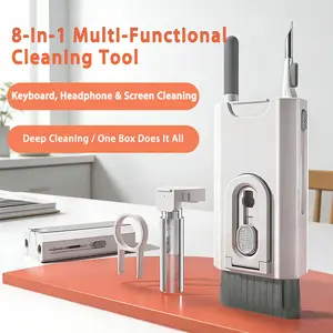 Q8 All-In-One Cleaning Kit，Keyboard Cleaning Kit Laptop Cleaner, All-in-1 Computer Screen Cleaning Brush Tool