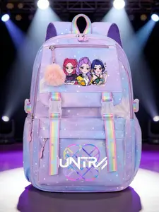 Huntrix Women's School Backpack, Waterproof Student Shoulder Bag, Anime Lover Gift, Casual Canvas Backpack, All Seasons