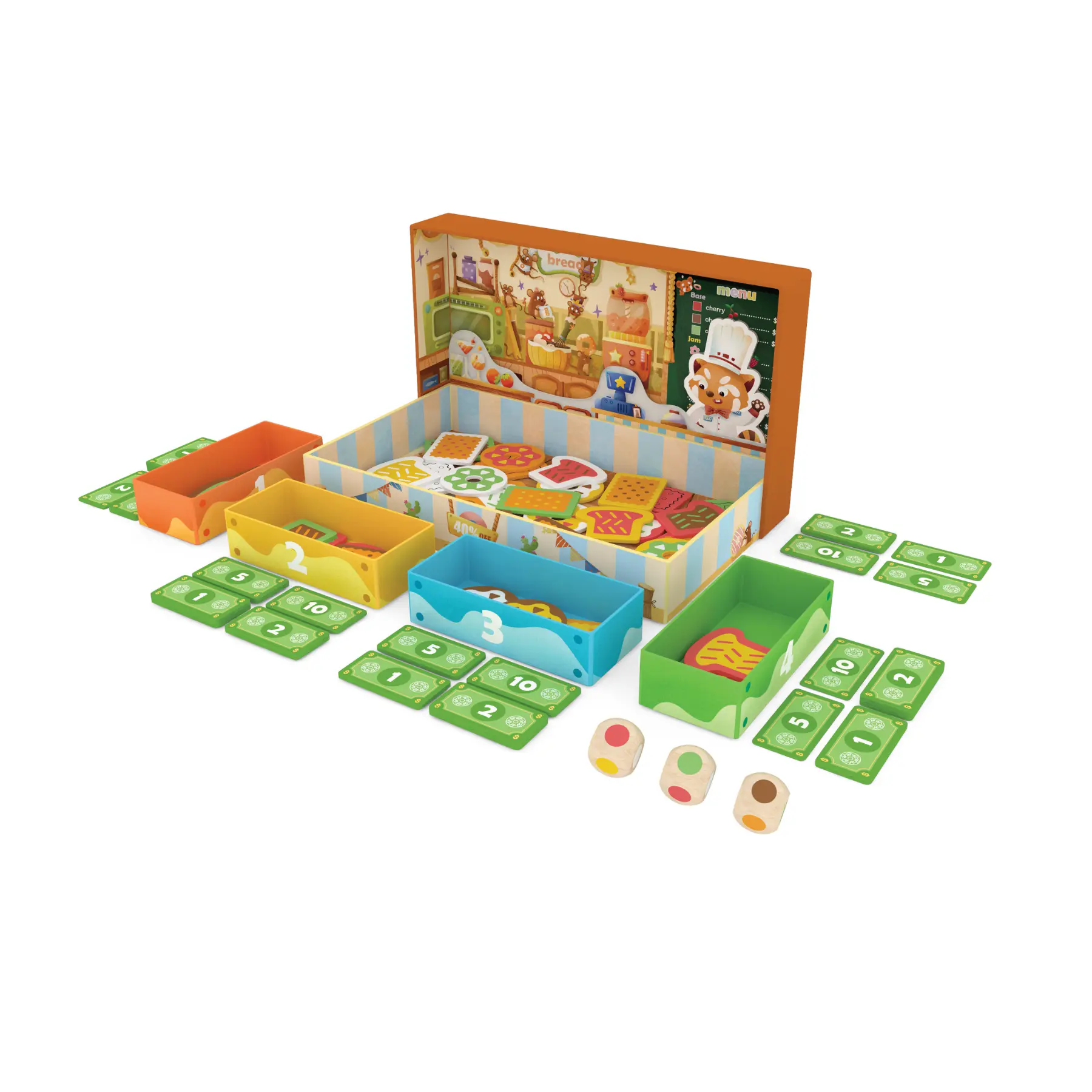 Hape Tasty Treats 2-in-1 Bakery Tabletop Board Game - Includes Pieces, Dice - Ideal for Game Night, Fun with Friends, Bonding Time